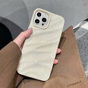 iPhone 14ケース iPhone 13ケース ウェーブ柄TPUカバー おしゃれ 韓国 可愛い 薄型 軽量 耐衝撃 スマホケース ワイヤレス充電対応 ストラップホール付き アイフォン14/13 ケース 6.1インチ 対応- ホワイト|詳細画像
