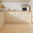 キッチンマット 270 x 60cm 拭ける PVCマット 透明 フローリングマット 床暖房対応 お手入れ簡単 台所マット ソフト エンボス加工 カットできる サラっとした手触り 清潔 ハードフロア/フローリング対応 クリア 厚さ1.5mm