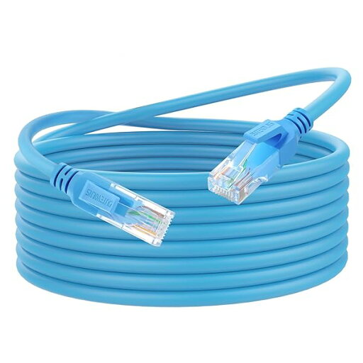 LigiudシリカゲルCat 6 Ethernetケーブル0.5 M、超フレキシブルCat 6 a Rj 45ケーブル、Mac、PC、ルータ、プリンタに適したソフトギガビットネットワークケーブル(蓝) LigiudシリカゲルCat 6 Ethernetケーブル0.5 M、超フレキシブルCat 6 a Rj 45ケーブル、Mac、PC、ルータ、プリンタに適したソフトギガビットネットワークケーブル(蓝)