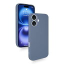 iPhone 16 ケース シリコン 耐衝撃 カバー 軽量 薄型 柔軟 アイフォン16 スマホケース レンズ保護 ワイヤレス充電 マット質感 指紋防止 擦り傷防止 落下防止 滑り止め ストラップホール付き (グレー)
