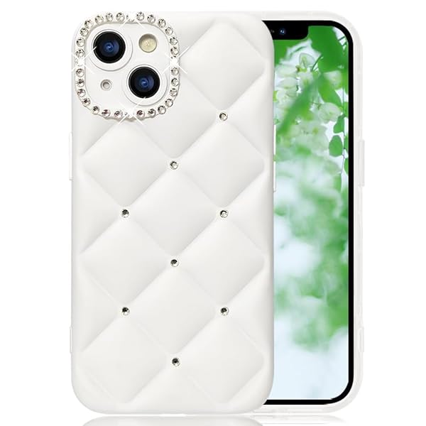 スマホケース 対応 iPhone 14 Plus ケース かわいい キラキラ ブリンブリン 菱形 凹凸 ストーン ハードかばー 薄型 軽量 女性人気 キャラクター 滑り止め 指紋防止 ストラップホール付き 衝撃吸収 アイフォン14プラス 携帯ケース