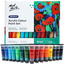 アクリル ペイントセット 24色36ml 素晴らし いセット ファブリック、キャンバス、木製品、レザー、ダンボール、セラミック、紙、MDF、Craftsに最適