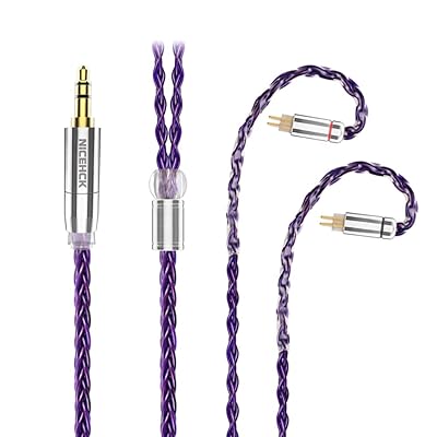 NICEHCK PurpleSE 8c CzP[u ÉPCUHD 0.78 2Pin 3.5mm RlN^ P[u AbvO[hP[u HiFi 3 _炩 E hi-fiI[fBI P (3.5mm 2Pin)