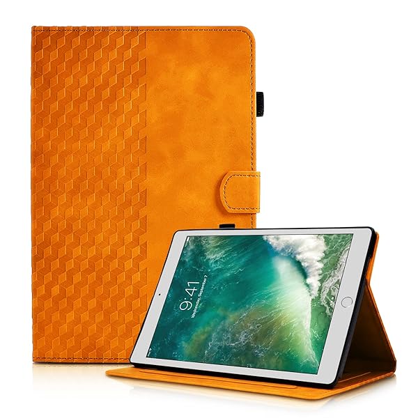 iPad 9.7 インチ 第5 第6世代 (2018/2017) ケース 軽量 iPad 9.7 ケース 第6/5世代 2018と2017年モデル PUレザー スマートカバー オートスリープ機能 対応 Apple Pencilペン収納・ホルダー付 ・