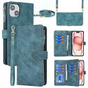 for iPhone 15 縄掛けケース iPhone15 手帳型ケース 携帯カバー 肩掛け首かけ斜めがけ ショルダー 合成皮革 + TPUケース 内蔵マグネット iPhone15 財布型カバー IC カードポケット お札入れ 小銭入れ 大容量 収納