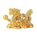 龍の置物 五本爪 龍神 守り神 昇運金龍 玄関 縁起物 龍干支 置物 金運アップ幸運 運気は上が 風水インテリア 開店 プレゼント上司に贈り物 (8cm*4.5cm*5cm)(3)