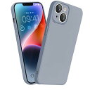iphone14 Plus ケース シリコ 耐衝撃 いphone14Plus スマホケース ストラップホール付き 人気 可愛い カバー (グレー)