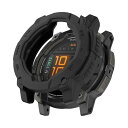 Garmin Instinct 3 50mm 対応 ケース シリコン材質 保護ケース カバー 衝撃吸収 超軽量 柔軟 衝撃防止 擦り傷防止 保護カバー Garmin Instinct 3 50mm 用 (ブラック)