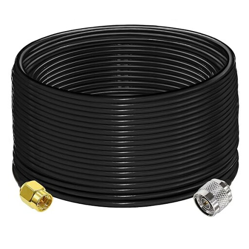 RG58 SMA から N タイプ同軸ケーブル、低損失 SMA オスから N タイプ オス アンテナ延長ケーブル、50 オーム N タイプ SMA 同軸ケーブル 65.6 フィート (20 メートル)、3G 4G LTE アンテナ アマチュア無線用 RG58 SMA から N タイプ同軸ケーブル、低損失 SMA オスから N タイプ オス アンテナ延長ケーブル、50 オーム N タイプ SMA 同軸ケーブル 65.6 フィート (20 メートル)、3G 4G LTE アンテナ アマチュア無線用