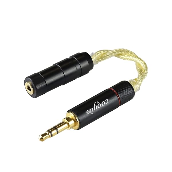 変換ケーブル イヤホンジャック 変換 3.5mm（オス）- 2.5mm（メス） Litz Wire 銀メッキ単結晶銅導体 ..