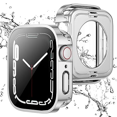 y2 in 1 SʕیzApple Watch p hP[X 44mm AbvEHb` Jo[ pGbWfUC ی AbvEHb` Series SE/6/5/4 Jo[ KXtB ̌^ d\ PCۑf ̌^Jo[w