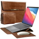 MacBook Air/Pro ケース 13-14 インチ M1 M2 M3チップス 対応薄型 耐衝撃 撥水 防傷 キズ 汚れ 防止 マウスマット/電源収納ポーチ付き