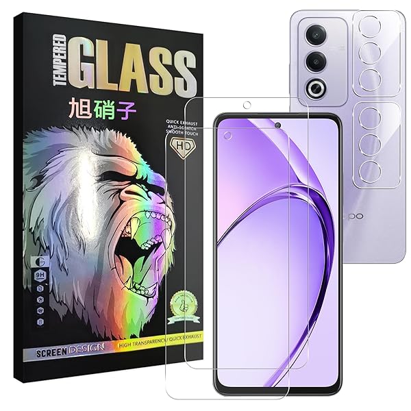 OPPO A3 5G ガラスフイルム 指紋認証対応【2+2 枚セット-AGC旭硝子】 oppo a3 フイルム 【2枚】 + レンズフィルム 【2枚】 A3 5G 液晶保護フィルム 強化ガラス レンズ保護フィルム 【 硬度9H 飛散防止 超薄 気泡ゼ