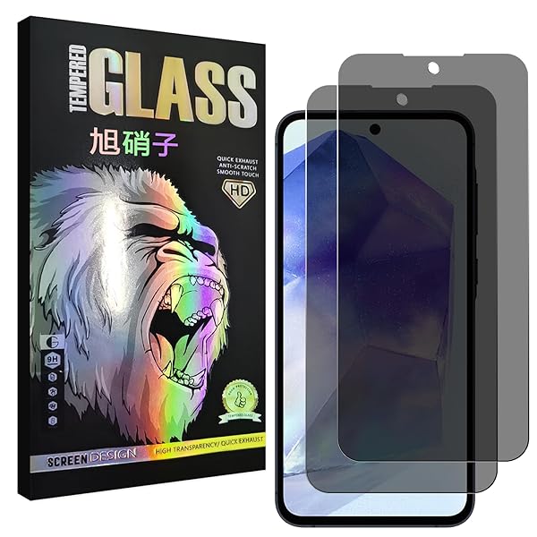 対応 Galaxy A55 5G SC-53E SCG27 フイルム 覗き見防止【2枚セット-AGC旭硝子 - 高 品質 】 galaxy a55 ガラスフイルム のぞき見防止 SC-53E SCG27 液晶 保護フィルム のぞき見 ギャラクシー A