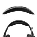 ヘッドバンド 互換性 ヘッドホンヘッドバンド プロテインレザー パッド ロジクール Logitech G930, G430, F450 対応 交換用 (ブラック)|詳細画像