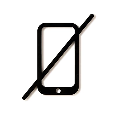 モヘイム(MOHEIM) SIGNS NO PHONE 携帯電話禁止 サインプレート (黒)