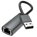 USB LAN変換アダプター 有線LANアダプター USB3.0 1000Mbps高速通信 USB to RJ45 ギガビット イーサネットアダプタ LANケー...