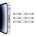 for iPhone スマホスピーカー ダストガード・防塵シール 3セット 金属メッシュ スピーカー 保護ネット 一体型設計 スピーカー・充電口保護 粘着ステッ...