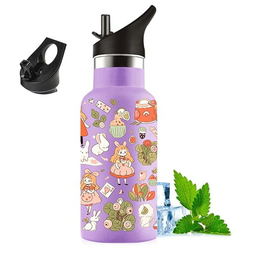 ストロー付き水筒 350ml 子供用 可愛いイラスト 二重構造 304ステンレス製 保温・保冷対応 漏れ防止 軽量 食洗機・炭酸・保温保冷対応 漏れ防止 学校・旅行・アウトドア用 おとぎ話風キャラクターデザイン ストロー付き水筒 350ml 子供用 可愛いイラスト 二重構造 304ステンレス製 保温・保冷対応 漏れ防止 軽量 食洗機・炭酸・保温保冷対応 漏れ防止 学校・旅行・アウトドア用 おとぎ話風キャラクターデザイン