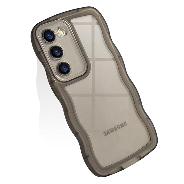 スマホケース 対応 Galaxy s23 ケース SC-51D SCG19 ケース クリア 全透明 かわいい tpuソフトケース 薄型 軽量 傷防止背面 滑り止め 指紋防止 ストラップホール付き ギャラクシー S23 携帯電話ケース (クリア-ブラッ