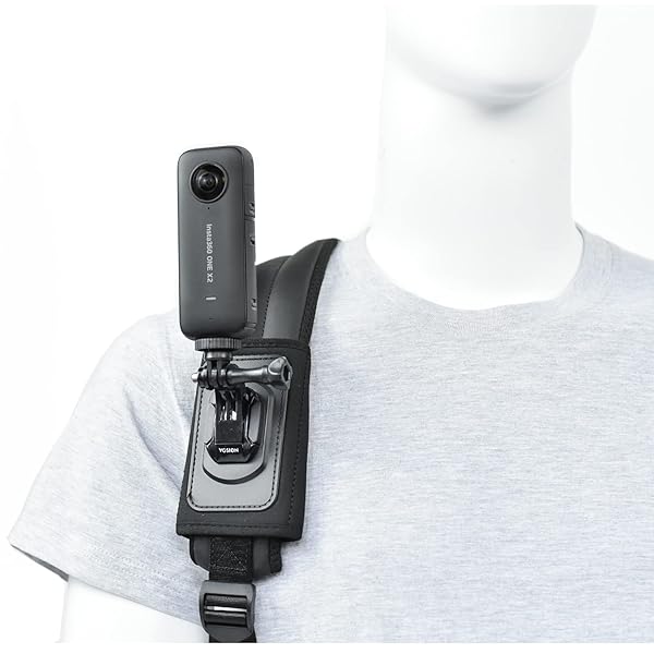 カメラバックパックマウント Insta360 One X2用 GoPro Hero 10 / 9 および Insta360 One R / One Xに対応