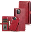 for iPhone 14 Pro Max ケース手帳型 iPhone14pro max 2in1背面カバー PUレザー+TPU 分離式 両用2way 取り外し...
