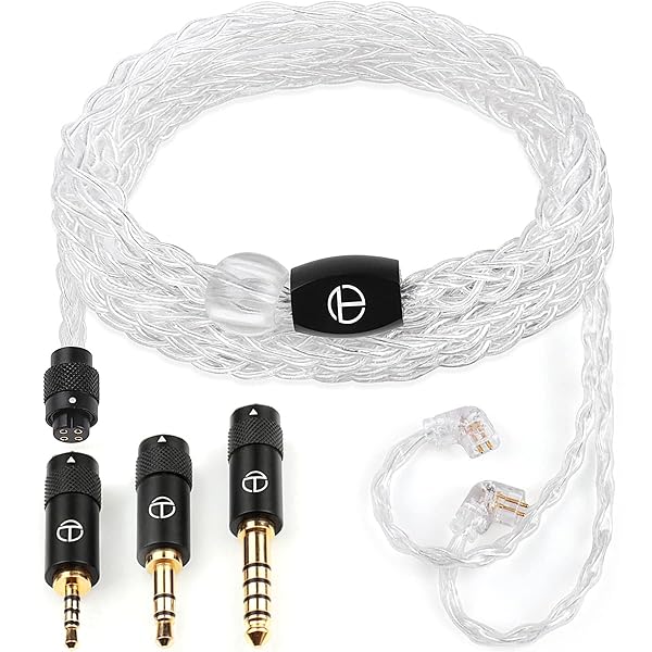 -T3 Pro リケーブル MMCX 2Pin QDC 99.99%純銀 2.5 3.5 4.4 mm プラグ交換式 バランス 96芯純銀線 イヤ..