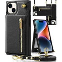 iphone 15 Plus ケース手帳型 アイフォン 15 プラススマホ ケース 財布型 iPhone 15 plus 適用 携帯ケース 肩掛け 首かけ 斜めがけ ショルダー アイフォン15plus ケース手帳型 背面 カード収納 ストラップ付き
