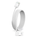 薄型イーサネットケーブルは90°右に傾斜している3m。超薄型で柔軟なRj 45 LANギガビット線は に適していますPCルータ。プリンタ。(白)