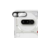 【1枚セット】For Nothing Phone 3A カメラフィルム 金属 レンズ保護フィルム 強化ガラス 極薄 旭硝子製 耐衝撃 高透過率 キズ防止 指紋防止 気泡防止 貼り付け簡単(ブラック)|詳細画像