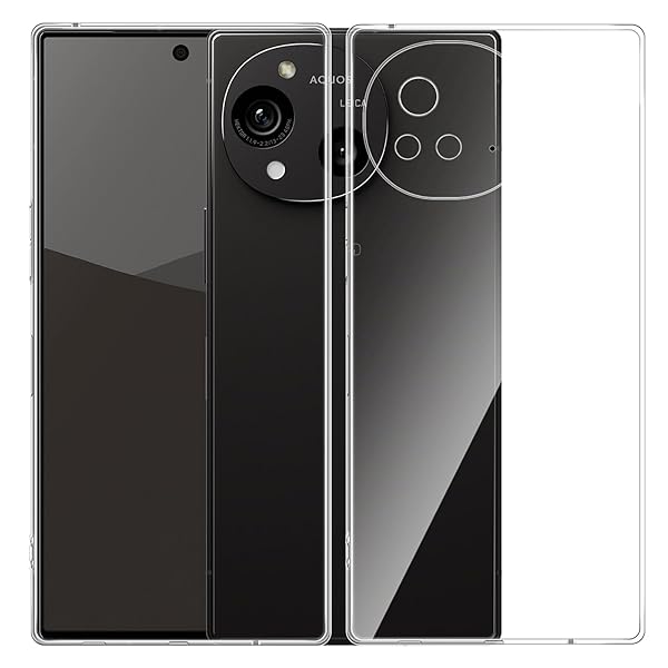 For AQUOS R10 SH-51F ケース クリア ソフト 透明TPU レンズ保護 薄型 指紋防止 黄変防止 落下防止 安..