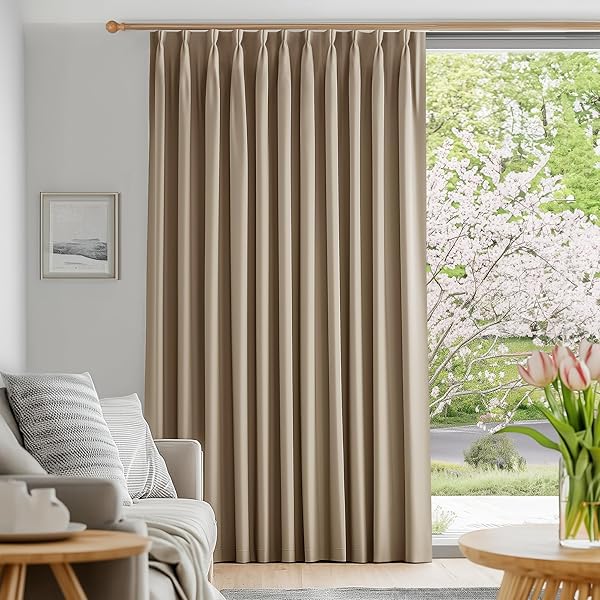 遮光カーテン ドレープカーテン 無地 幅150cm丈178cm カーキ 1枚入 1級遮光 おしゃれ 仕切り 幅広い 形..