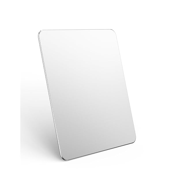 マウスパッド アルミ ゲーミング マウスパッド ハード 超薄型 両面使用 滑り防止と防水設計 シルバー (..