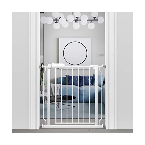 ベビーゲート ベビーフェンス 突っ張り式 取付幅74-86CM オートクローズ機能 おしゃれ ペットゲート セーフティー 安全ゲート 扉開閉式 ペット柵 育児用品