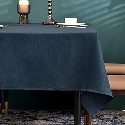 テーブルクロス撥水汚れ防止麻風の質感長方形無地140*180, 140*240