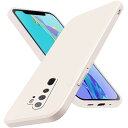 OPPO A5 2020 用ケース シリコン 耐衝撃 液状 シリコンケース ワイヤレス充電対応 ストラップホール付き 白