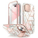 iPhone 15/14/13 ケース 2023/2022/2021兼用 全面保護 MagSafe対応 カメラレンズ保護 とスタンド機能両用 画面保護フィルム付き フレームとケースの四重構造 一体型 PC+TPU 米国軍事規格 衝撃吸収 安心感 女性