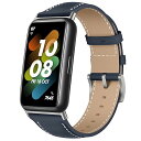 レザーバンド For HUAWEI Band 7 対応 バンド PUレザー素材 ベルト ソフト 柔軟性 ビジネス風 交換ベルト レディース&メンズ 革製ストラッ...
