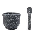 2点セット すり鉢 すりこぎ棒 木製 搗き器 大容量 調理器具 研削ボウル スパイスすり鉢 生姜、スパイスすり鉢 スパイスクラッシャーボウル スパイス、ガーリッ...
