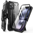 iPhone 16 Plus ケース 6.7インチ 2024 全面保護 縦横両対応 耐衝撃性 米軍事規格取得 両面カバー 保護フィルム付き 腰かけクリップ付き ...