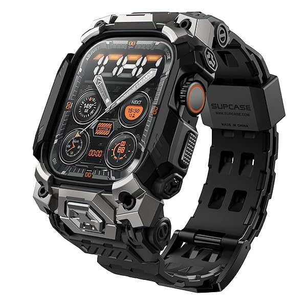 Apple Watch Ultra 2/1 49mm用ケース バンド付き 2024/2023/2022 (ユニコーンビートル鉱石) [傷防止] [..