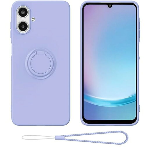 For Galaxy A25 5G ケース リング付き リング スマホケース 携帯ストラップ スマホリング かわいい スマホ バンカーリング スマホカバー Galaxy A25 5G SC-53F SCG33 2025 カバー (うす紫色です) For Galaxy A25 5G ケース リング付き リング スマホケース 携帯ストラップ スマホリング かわいい スマホ バンカーリング スマホカバー Galaxy A25 5G SC-53F SCG33 2025 カバー (うす紫色です)