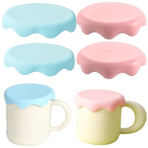 4個セット マグカップカバー, マグカップ 蓋 シリコン 蓋 コップ シリコン コースター かわいい雪の形カップ保温 コップ蓋 おしゃれ 食洗機対応 漏れ防止 防塵 耐熱 耐冷 ピンク+ブルー (9.5cm*4) 4個セット マグカップカバー, マグカップ 蓋 シリコン 蓋 コップ シリコン コースター かわいい雪の形カップ保温 コップ蓋 おしゃれ 食洗機対応 漏れ防止 防塵 耐熱 耐冷 ピンク+ブルー (9.5cm*4)