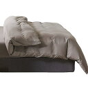 掛けふとんカバー シングル 150x210cm グレー 綿混 無地 布団カバー 洗い替え 防ダニ 防シワ オールシーズン 速乾 通気 単品売り(3)