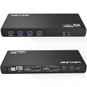 ユニバーサルUSB C ウルトラ5K ドッキングステーション デュアル4Kドッキングステーションビデオ出力 windows 7/8 / 8.1/ 10サポート(...