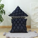 クッションカバー 40x40cm 北欧 2枚セット フェイクファー ベルベット おしゃれ 可愛い 柔らかい 立体的 柄 幾何学模様 ファスナー 家庭装飾 車 飾...