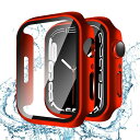 対応 Apple Watch ケース Series SE2/SE/6/5/4 Apple Watch カバー PC素材 IP68 防水ケース アップルウォッチ ケース ガラスフィルム 一体型 日本旭硝子材 二重構造 アップルウォッチ カバー 全面保護