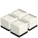 4個セット 高さを上げる 高さ調整 机 こたつ ベッド 脚 継ぎ足し テーブル 脚台 2段階調整 耐荷重1000kg ベッドの高さ調節が簡単にできる ベッドの高...