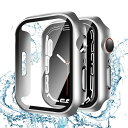 対応 Apple Watch ケース Series SE2/SE/6/5/4 Apple Watch カバー PC素材 IP68 防水ケース アップルウォッチ ケース ガラスフィルム 一体型 日本旭硝子材 二重構造 アップルウォッチ カバー 全面保護