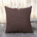 クッションカバー 50x50cm 北欧 2枚セット おしゃれ 可愛い リネン 亜麻 無地 シンプル ファスナー インテリア 家庭装飾 車 部屋飾り 四季通用 (...